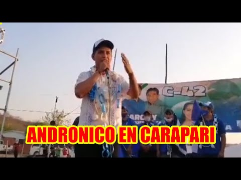 ANDRONICO RODRIGUEZ LLEGA A CARAPARI EN EL GRAN CHACO...