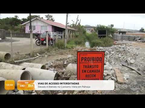 Elevado liberado no Contorno Viário e mudanças no trânsito | Trânsito | SCC Meio-Dia