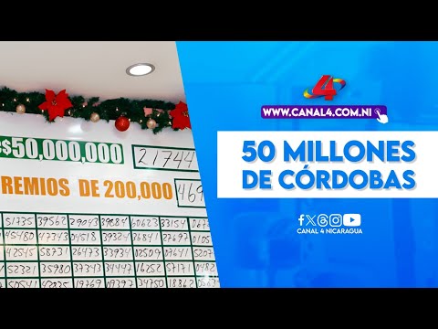 Premio mayor de 50 millones de córdobas de Lotería Nacional cayó en Chinandega
