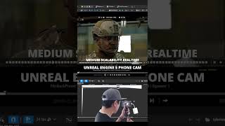 Unreal Engine 5.6 Phone as camera #unrealengine5 #vfx #metahuman