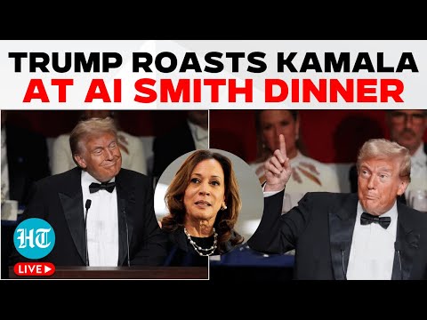 Trump LIVE | Trump Roasts Harris, Biden, Chuck Schumer At Annual Al Smith Dinner | US News