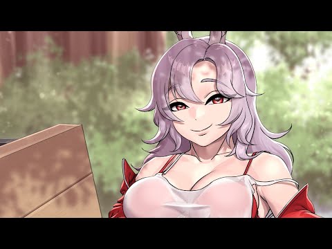 Bunny on the bench | Clip Studio Time-Lapse