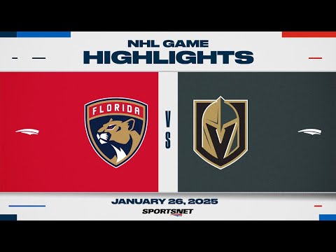 NHL Highlights | Panthers vs. Golden Knights - January 26, 2025