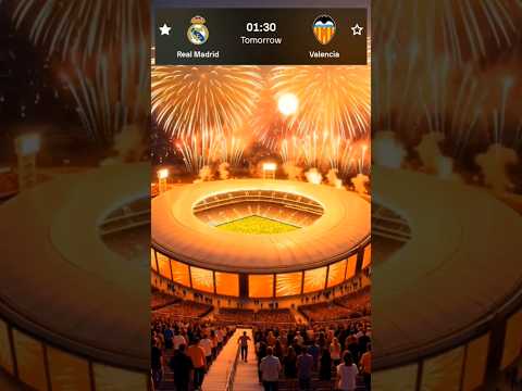 Real Madrid vs Valencia | Thrilling Clash at the Bernabéu! ⚽🔥 #football   #shorts