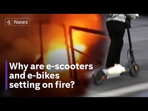 E-scooter fires rise - fire chiefs warn of lithium battery dangers