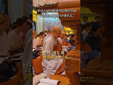 주지스님이 밤새도록 기도하는 이유 “기도로 몸을 다 <strong>태우고</strong>…” #보문사 #원경스님 #신묘장구대다라니