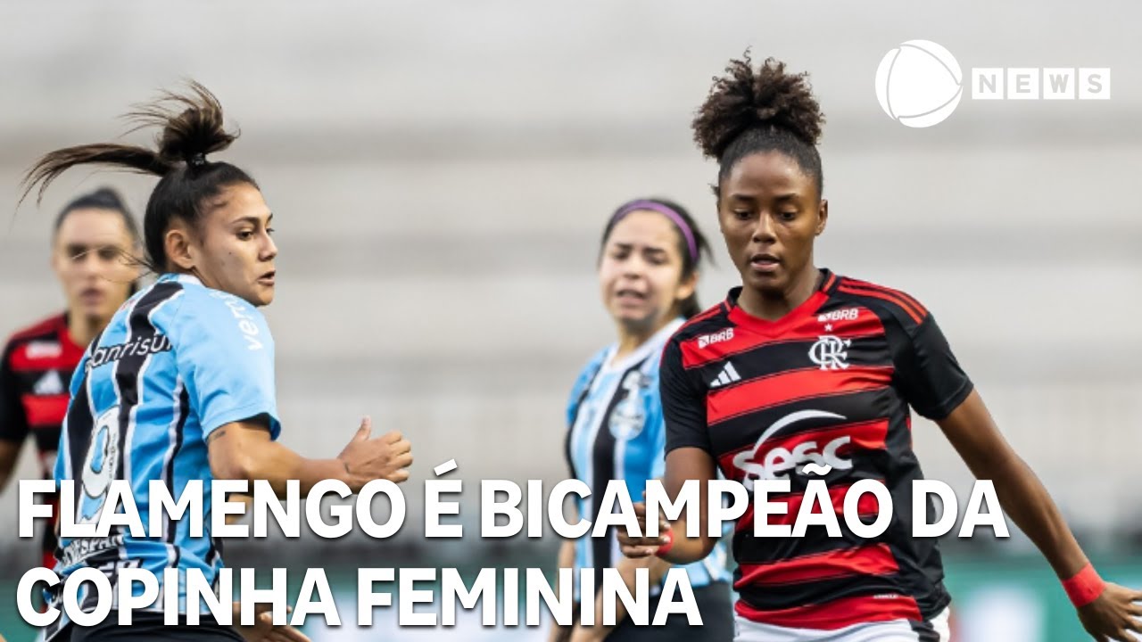 Flamengo goleia o Grêmio e é bicampeão da Copinha Feminina