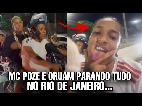MC POZE e ORUAM parando o RIO DE JANEIRO *mais de MIL mot0s*