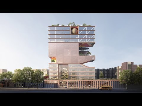 ODA unveils towering Jewish school and community centre in Brooklyn's Crown Heights