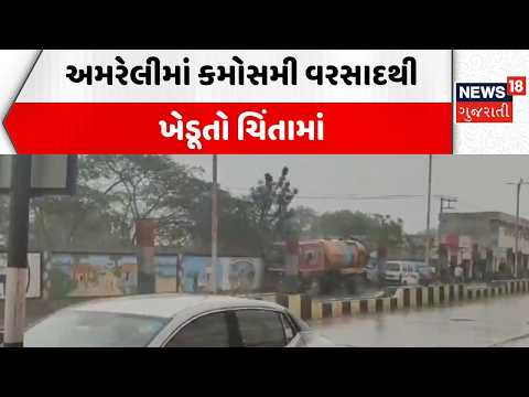 Gujarat Weather | અમરેલીમાં કમોસમી વરસાદથી ખેડૂતો ચિંતામાં | Amreli | rain | Farmers | News