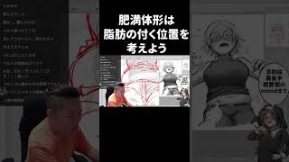 肥満体形は脂肪の付く位置を考えよう【ハミタのイラスト添削】
