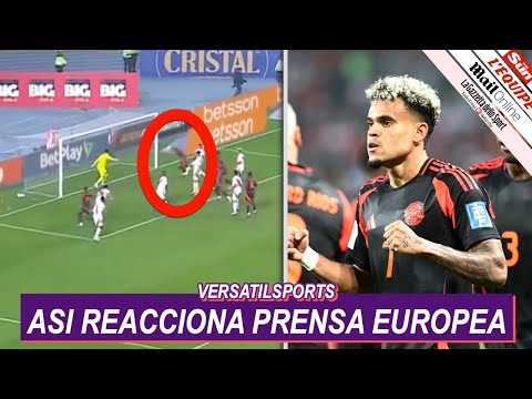 ASI REACCIONA PRENSA EUROPEA a EMPATE de COLOMBIA vs PERU ELIMINATORIAS al MUNDIAL