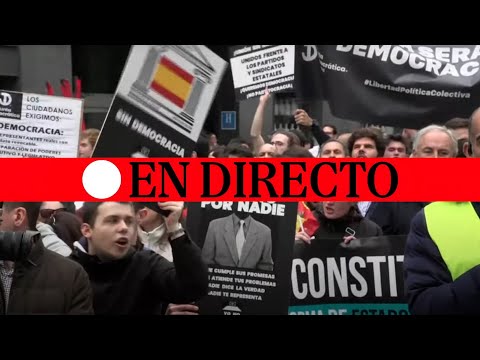DIRECTO | Protestas en las inmediaciones del Congreso tras la investidura de Sánchez