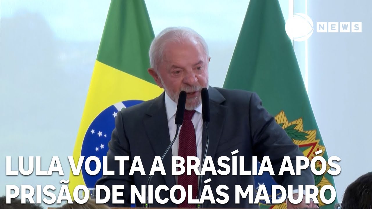 Lula volta a Brasília após prisão de Maduro
