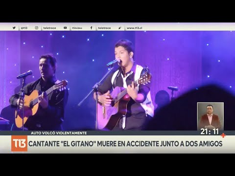 Cantante El Gitano muere en accidente vehicular junto a dos amigos