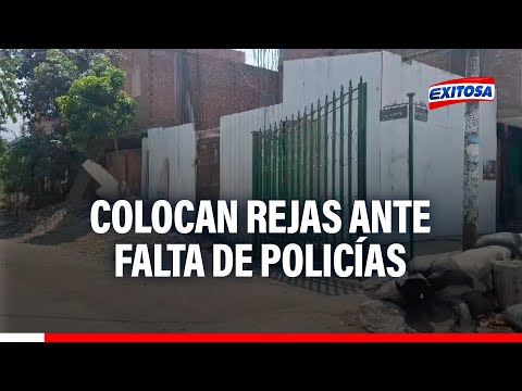 Chaclacayo: Vecinos colocan rejas ante falta de policías y seguridad