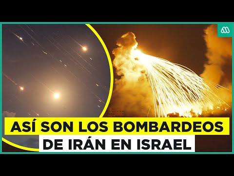 Video registran los bombardeos de Irán en Israel