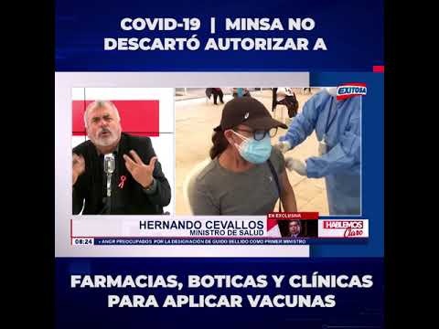 ??Covid-19 | Minsa no descartó autorizar a farmacias, boticas y clínicas para que apliquen vacunas