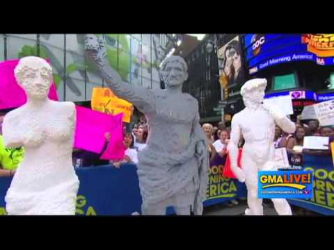 Good Morning America features Nathan Sawaya and THE ART OF THE BRICK