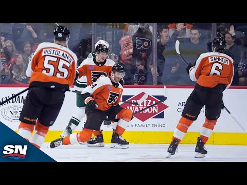 Flyers Couturier Caps High-Scoring Affair vs. Wild with Hat Trick