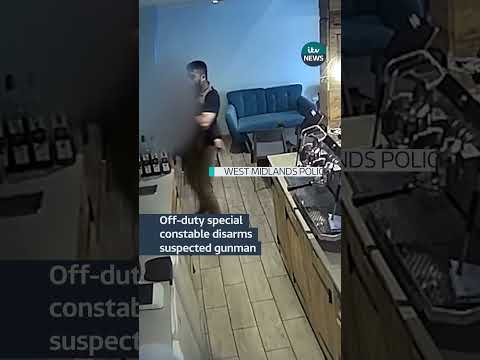 Off duty constable disarms suspected gunman in Birmingham #itvnews #Birmingham #uk