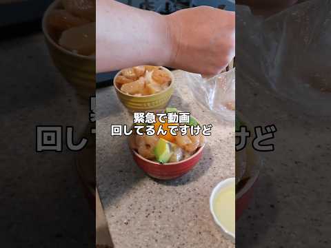 【自炊日記】サラダ作ろうと思ってたら夫が最高なポキ丼を作ってくれた記録('∇')【japanese cooking vlog】 #shorts