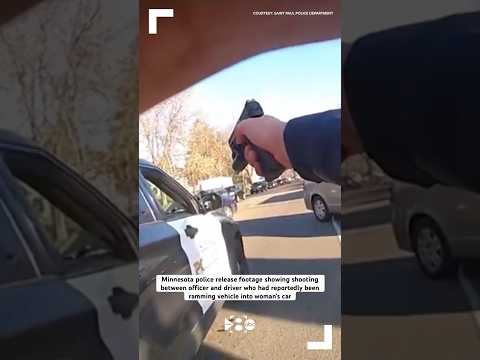 Minnesota police release footage of shooting between driver and officer