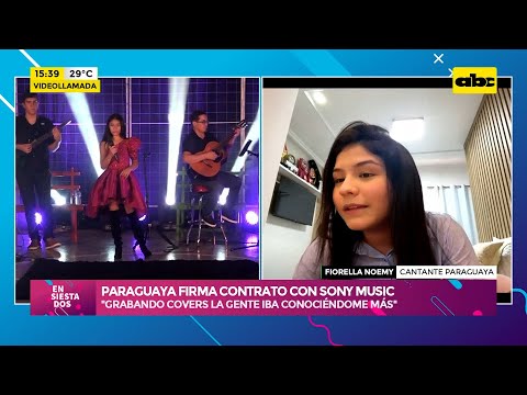 Paraguaya firma contrato con Sony Music