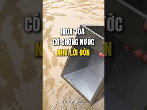 TỦ BẾP KHUNG INOX 304 CÓ CHỐNG NƯỚC NHƯ LỜI ĐỒN? #tubepinox304 #tubepinoxcanhkinh #NoithatPhucTho