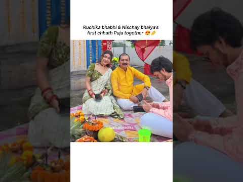 Nischay in chhath puja 😍 #triggeredinsaan #ruchikarathore #trendingshorts #shortsfeed #shorts