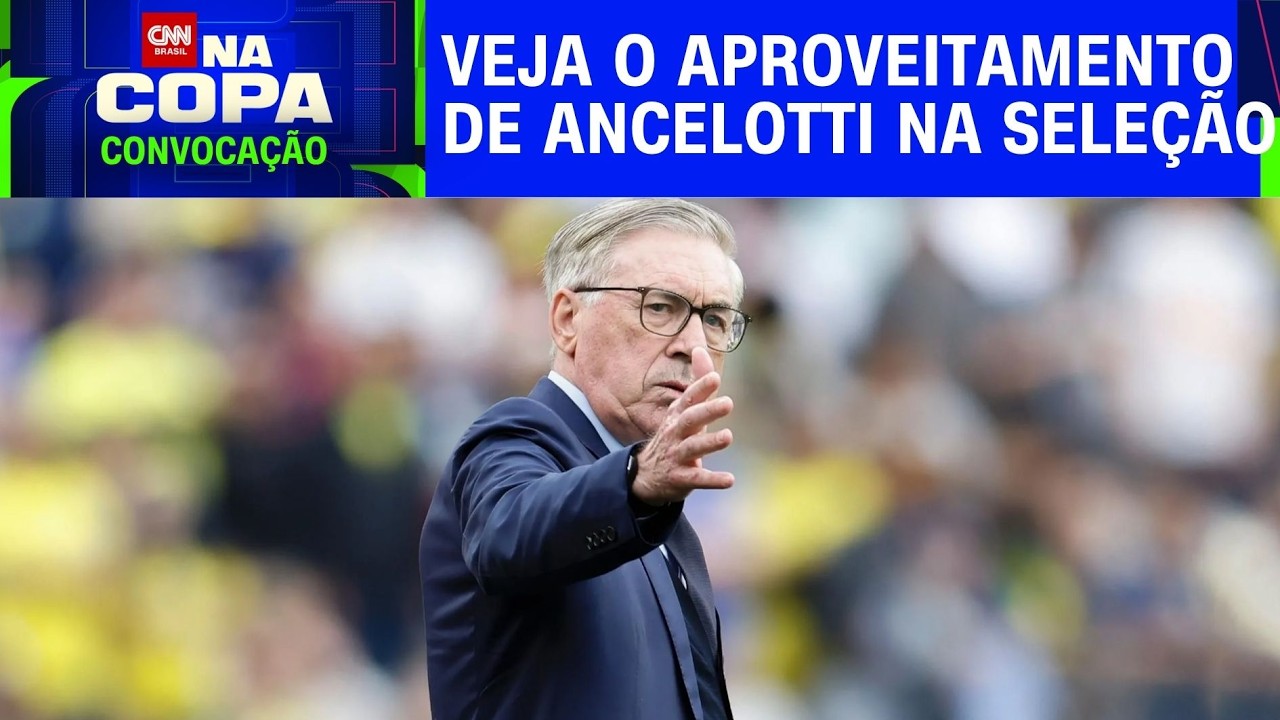 Qual o aproveitamento de Carlo Ancelotti na Seleção? | CNN ESPORTES