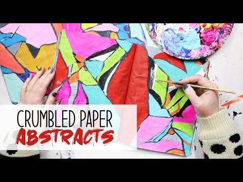 crumbled paper abstracts