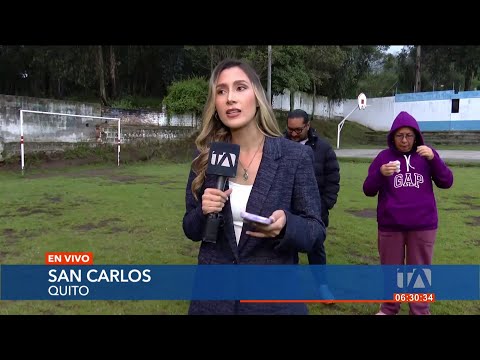 El mal estado de un parque preocupa a los moradores de San Carlos, norte de Quito