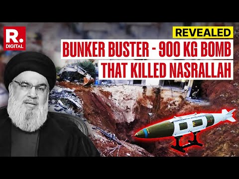 Bunker Buster: 900 Kgs American-made Bomb That Killed Hezbollah Chief Nasrallah
