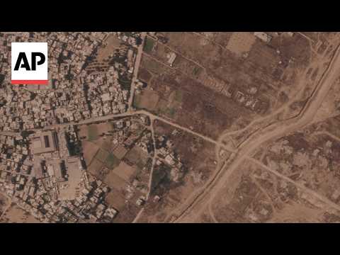 Israel is building a miles-long earthen barrier inside Gaza