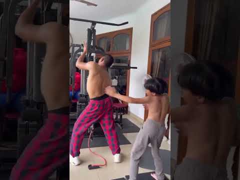 Qahtan belajar dance sama Bang Saaih😂