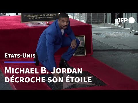 Michael B. Jordan dévoile sont étoile sur le Hollywood Walk of Fame | AFP