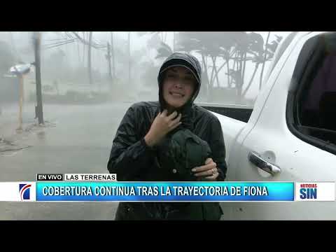 Mucho más fuerte los vientos en Las Terrenas por Fiona