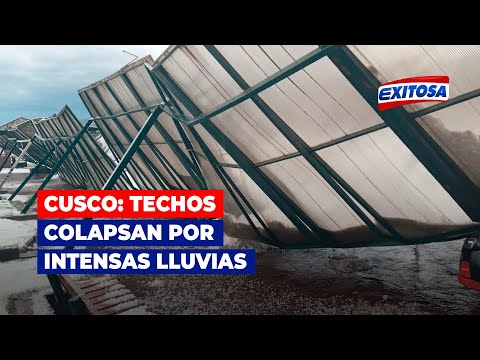 Cusco: Techos colapsan por intensas lluvias en el distrito de San Jerónimo