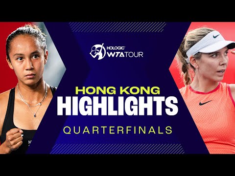 Quarterfinals Action in Hong Kong with Boulter, Fernandez & Yuan | WTA Match Highlights