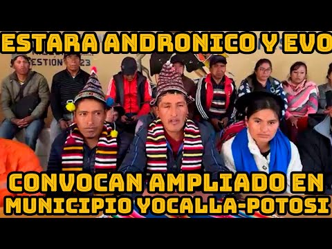 SENADOR ANDRONICO RODRIGUEZ PARTICIPARA DEL AMPLIADO EN COMUNIDAD DE TOTOTA PAMPA EEN POTOSI..