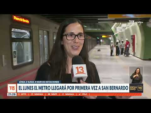 Metro llegará por primera vez a San Bernardo