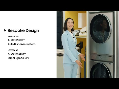 Bespoke Laundry: WF8900B, DV8900B | Samsung