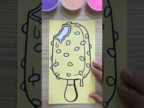 Sand painting ice cream #sandpainting #satisfying #asrm #sandart #chimxinhchannel