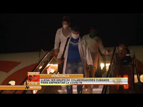 Llegan a Venezuela 137 médicos cubanos para reforzar lucha contra COVID-19