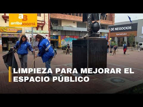 Vendedores informales realizan jornada de limpieza en el centro de Bogotá | CityTv