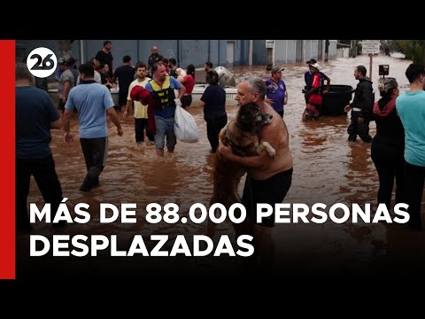 BRASIL | Más de 88.000 personas tienen que abandonar sus casas por las inundaciones