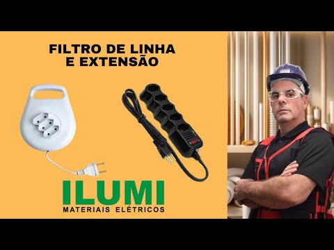 Filtro de linha e extensão Ilumi