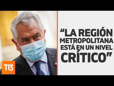 Ministro Enrique Paris revela nivel crítico de la Región Metropolitana