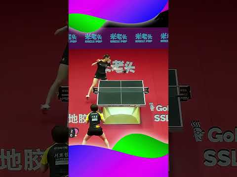 Deadly Smash Ding Ning stopped Suh Hyowon defense #pingpong #탁구 #卓球 #乒乓球 #pingpong #tabletennis #spo